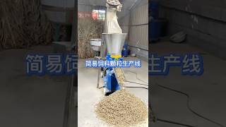 Animal Feed Pellet Production Line | Small Scale Feed Mill Machine#pelletizer #pelletfeedmachine