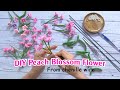 DIY Flower || How To Made A Peach Blossom Flower From Chenille Wire