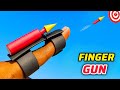 Paper finger gun, how to make paper shooting toy, how to make paper mini gun...
