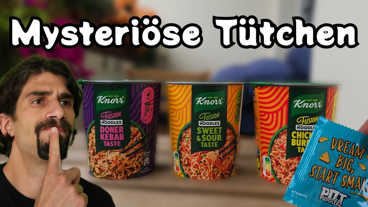Knorr Fusion Noodles 🍜 - Döner, Burrito & Sweet & Sour Instant Nudeln ...