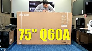 Samsung 75Q60A 75" Huge QLED 4K HDR TV, Unboxing Setup and Demos