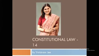 Article 21- Right to life & Personal Liberty- Lec 14 by Trivickram jee