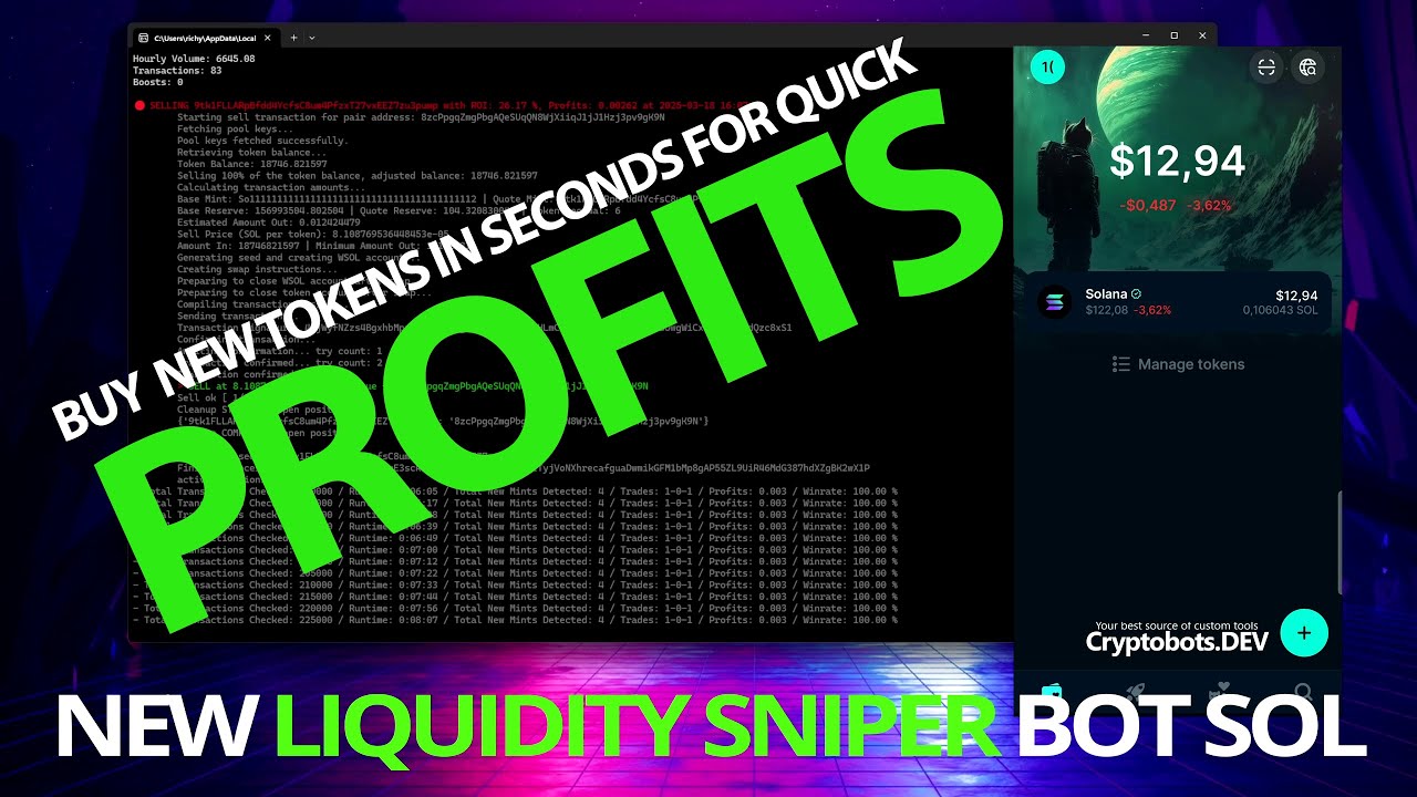 🔥The SNiPER AUTO TRADING BOT for Solana Memes [ FREE TO USE ]