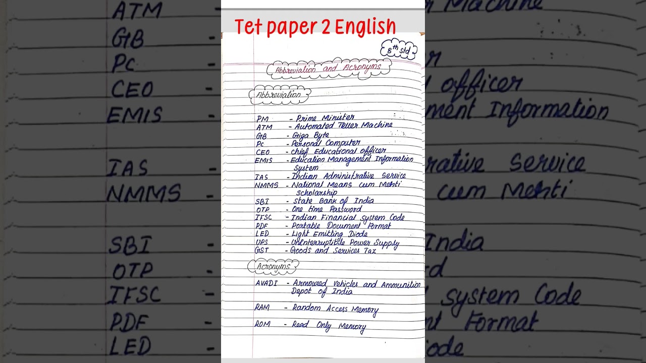 Tet paper 2 English