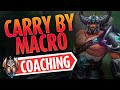 Plat Player Learns to Hard Carry through Macro - Challenger LoL Coaching (full session)