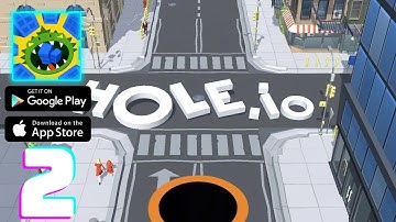 Hole.io Gameplay Walkthrough Part 2 (iOS, Android)