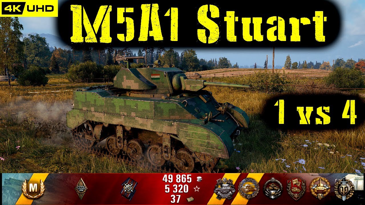 World of Tanks M5A1 Stuart Replay - 11 Kills 2.6K DMG(Patch 1.5.1)