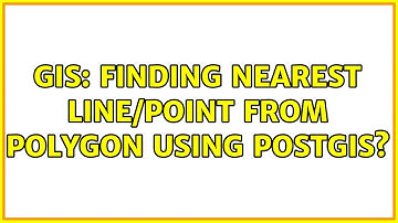 GIS: Finding nearest line/point from polygon using PostGIS?