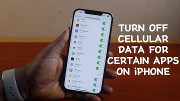 How to Turn Off Cellular Data for Certain Apps on iPhone