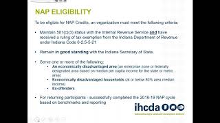 Neighborhood Assistance Program 2019 Post-Award Webinar