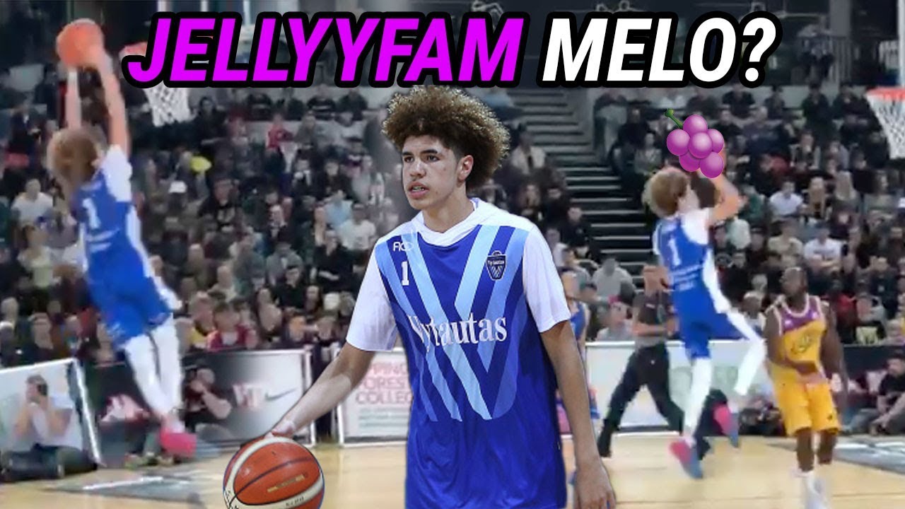 LaMelo Ball Takes Over London With 39 POINT TRIPLE DOUBLE vs GROWN MEN! Big JELLY & Self Alley Oop!