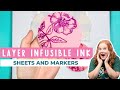 Layering Cricut Infusible Ink Sheets and Markers