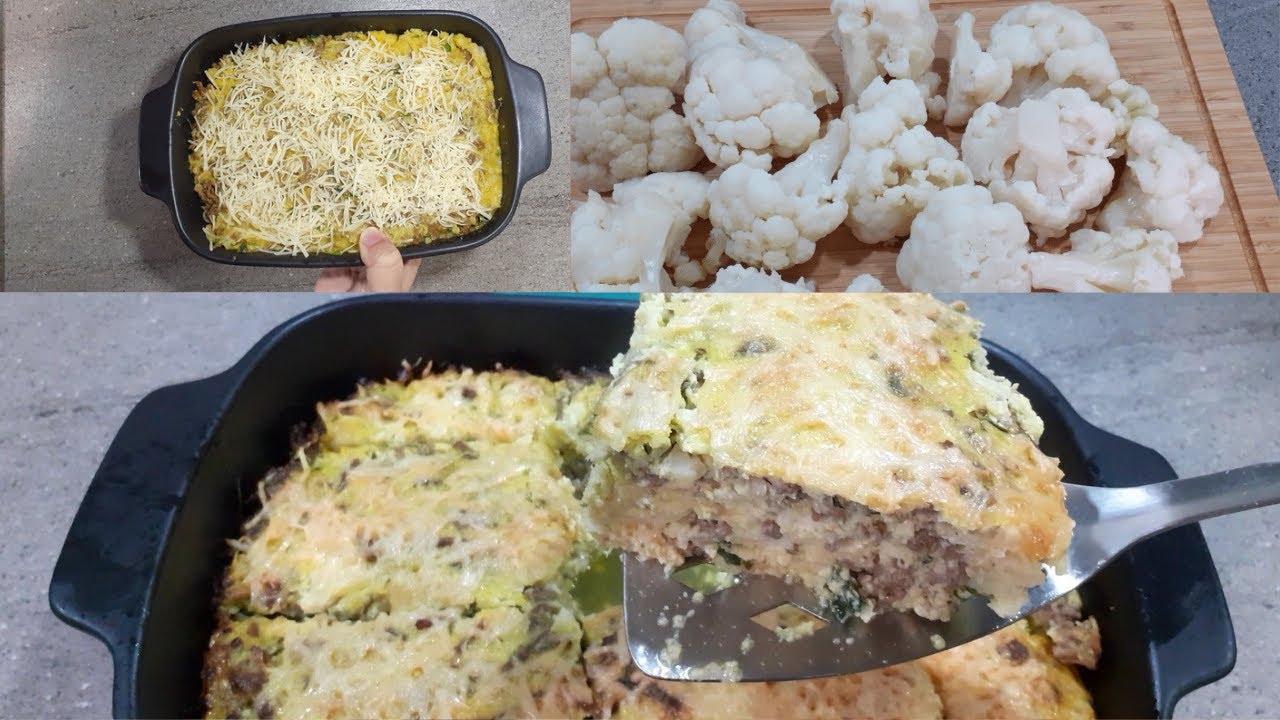 Gratin au four facile rapide chou-fleur#gratin#pratikyemektarifleri