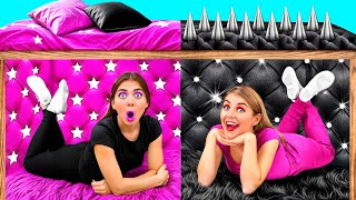 Secret Rooms Under The Bed | Rich VS Broke Funny Challenges by TeenTeam