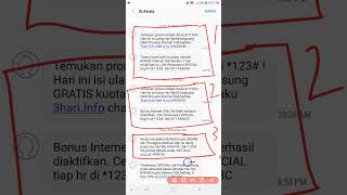 CARA DAPAT KUOTA GRATIS XL\u0026AXIS TERBAR | 100% DAPAT | JIKA ADA SMS SEPERTI INI