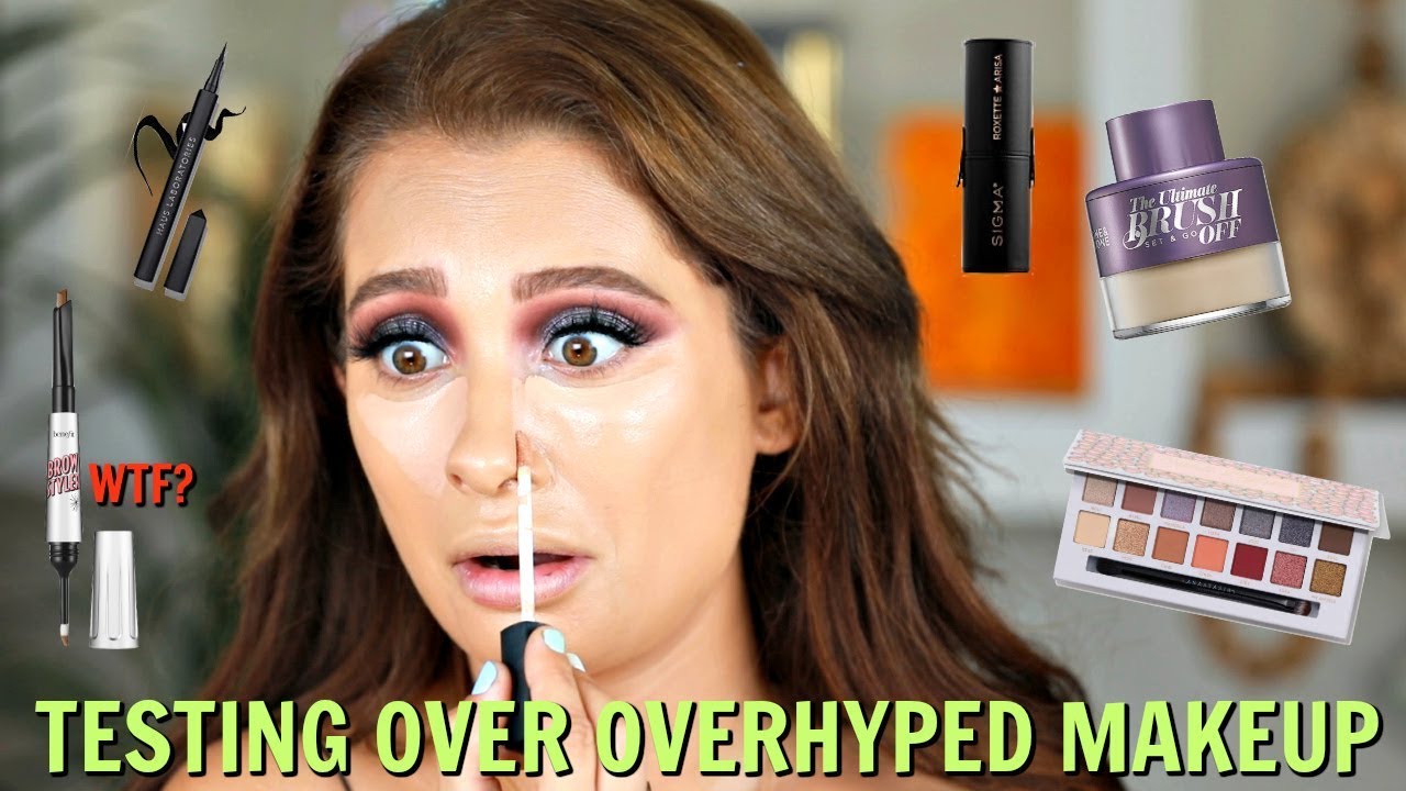 TESTING OUT OVERHYPED MAKEUP