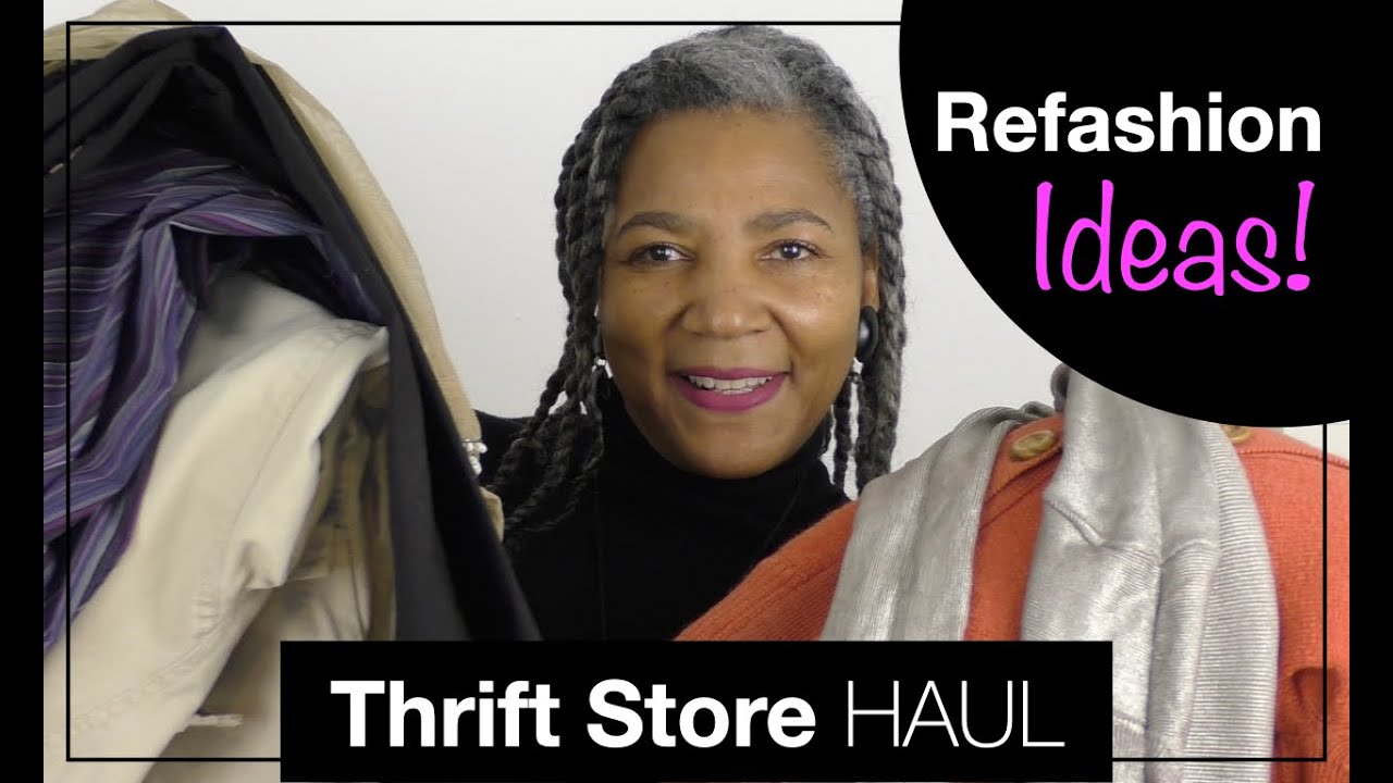 Thrift Store Haul It's Time To Refashion Some Clothes During Lockdown Colleen G Lea YouTube
