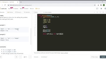 Is Subsequence (Strings) - LeetCode Solved Python