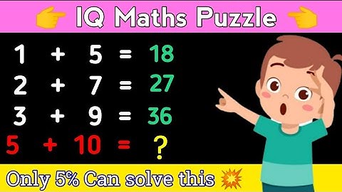 Maths puzzle // #53 // Maths logical puzzle // With Answer //#logicalreasoning #logical #iqtest #iq