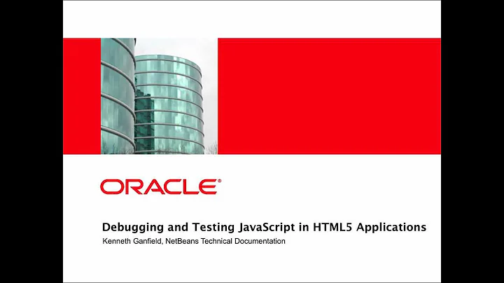 Testing and Debugging JavaScript in HTML5 Applications in NetBeans IDE