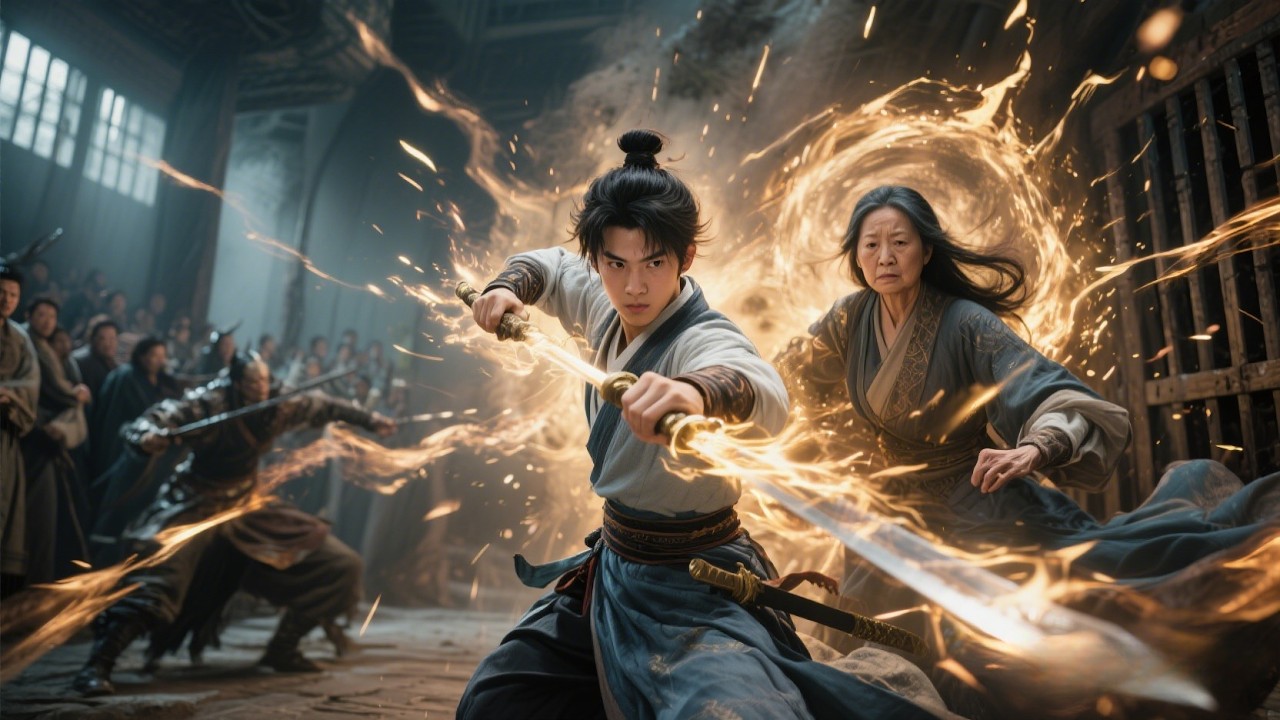 Парень-кунгфу прорывает пределы и взлетает вопреки судьбе, ломает барьер, спасает мать и одним