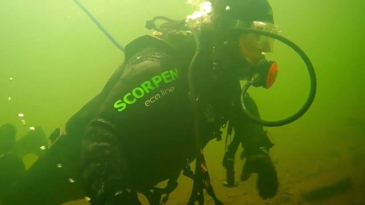 Hookah diving with the cronda z270 machine and leiyu bcd, local disused quarry north west England  