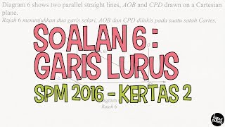 [SPM 2016] Kertas 2 - Soalan 6 (Garis Lurus)