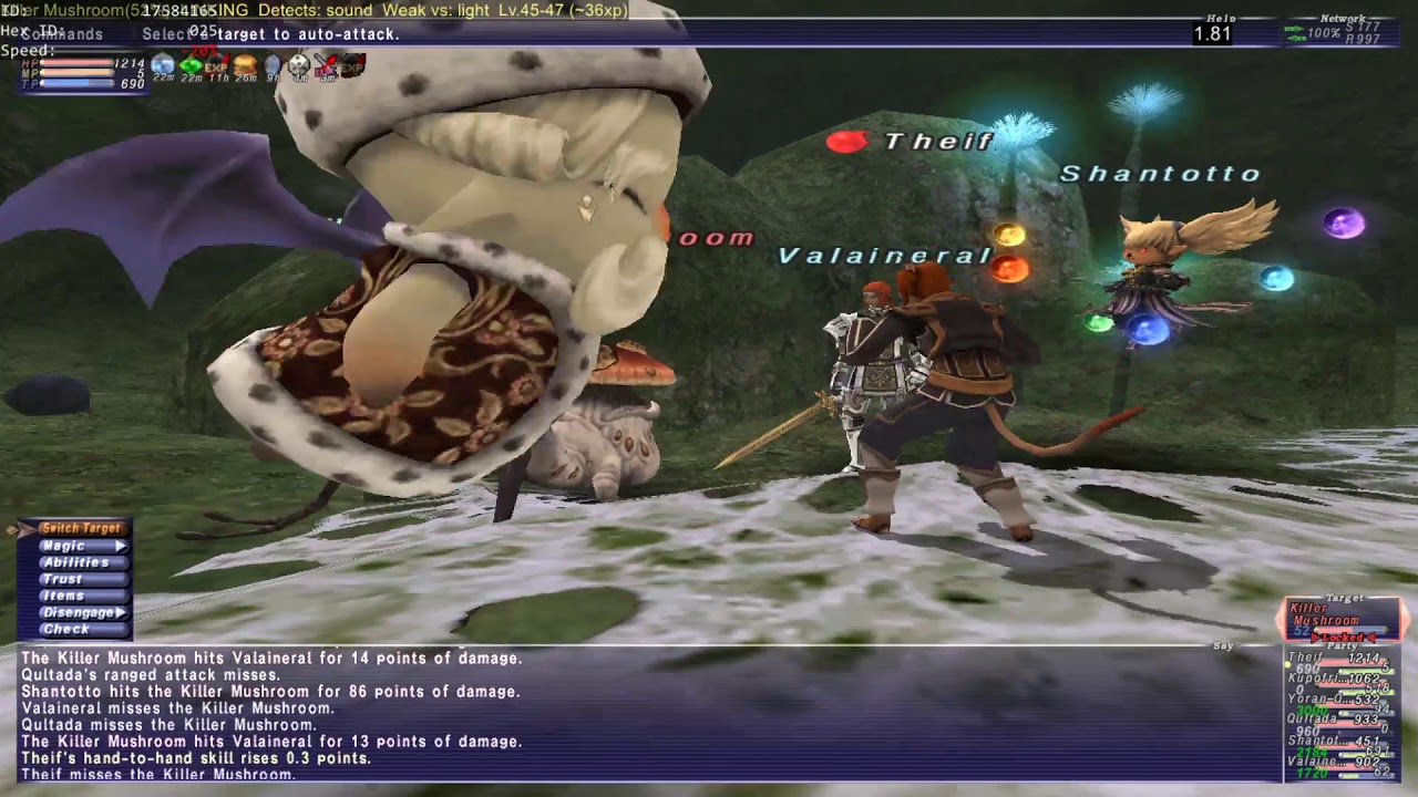 Final Fantasy 11 Solo Exp lvl 40-53 Fast