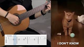 I Go Meow 🐈 (EASY Guitar Tab)