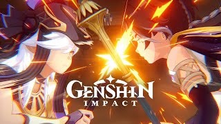 Cyno Versus Sethos Epic Battle Cutscene Animation | Oathkeeper Duel Story Quest Act 2 | Genshin 4.6