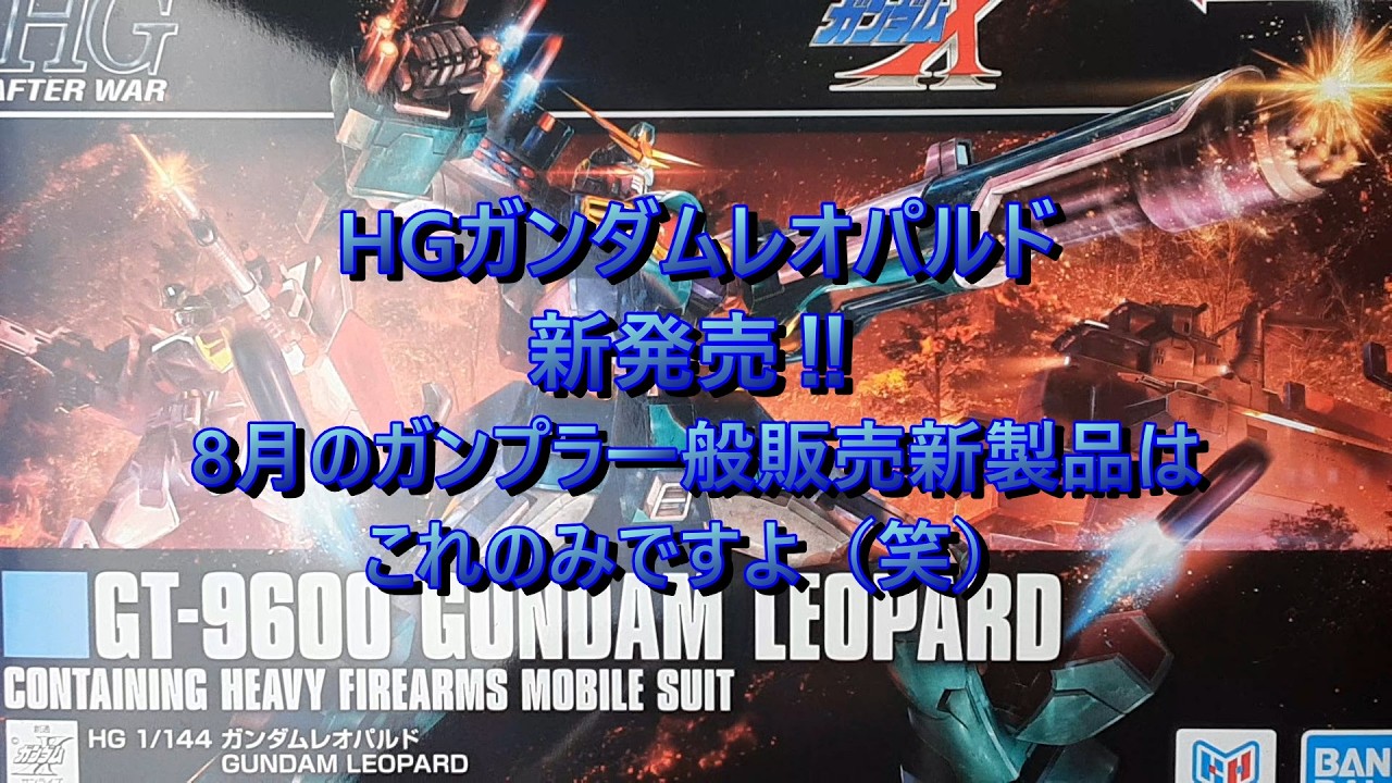 New HG Gundam Leopard Release!! This is the only general retail