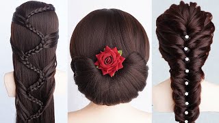 TOP 3 Beautiful Easy Hairstyles For Wedding And Party - Latest New Hairstyles For Ladies