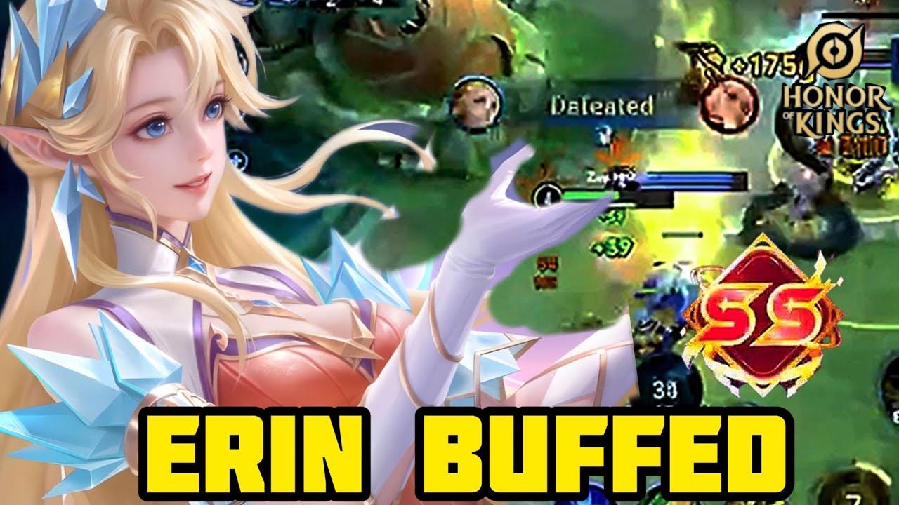 HOK: ERIN BUFFED GAMEPLAY IN FARM LANE | HONOR OF KINGS | ZAY HOK 