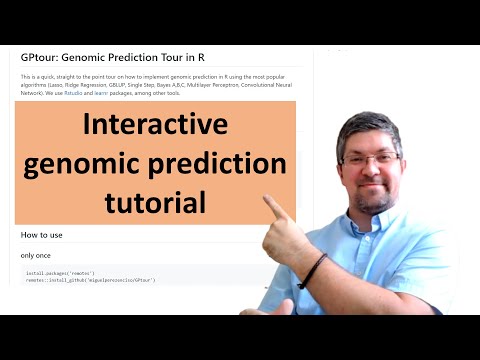 Genomic prediction: an interactive tutorial