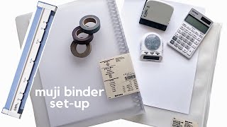 Muji Binder Set-Up A4 Binder Back To School