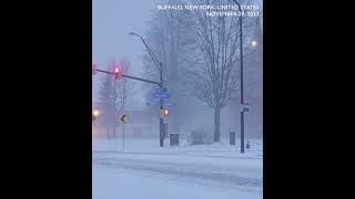 Heavy Snowfall Blankets Buffalo, New York