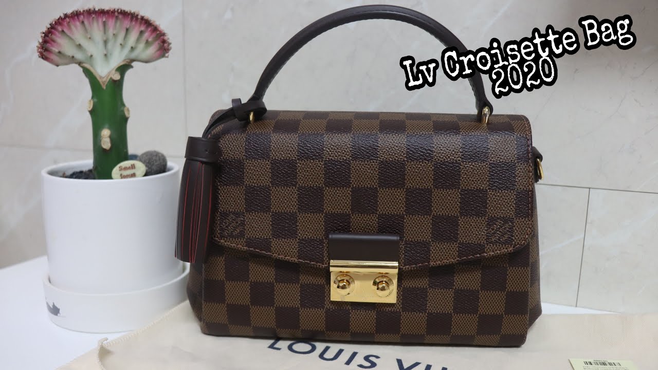 Unboxing Louis Vuitton Bag 2020 || My First Designers Bag || Unboxing Lv Croisette in Damier ...