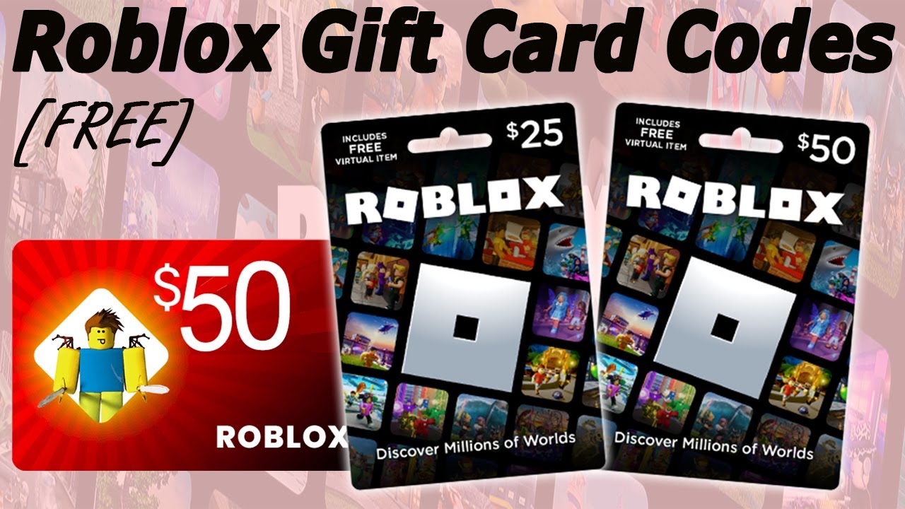 Roblox Gift Card Codes Get 4500 Robux YouTube