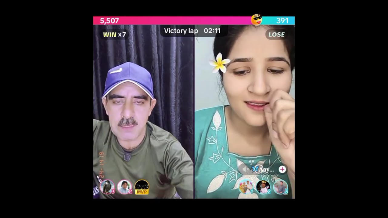 Ayesha Vs Pardesy Live Amazing Live With Friendly Punishment 