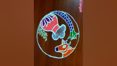 #shorts #shortsvideo pongal kolam 2023 sankranti muggulu | mattu pongal kolam