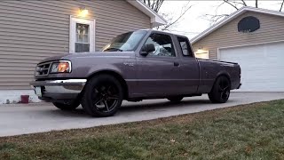 1995 Ford Ranger lowered and exhaust.