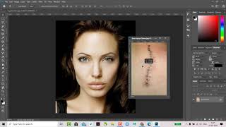 Scar on face in photoshop