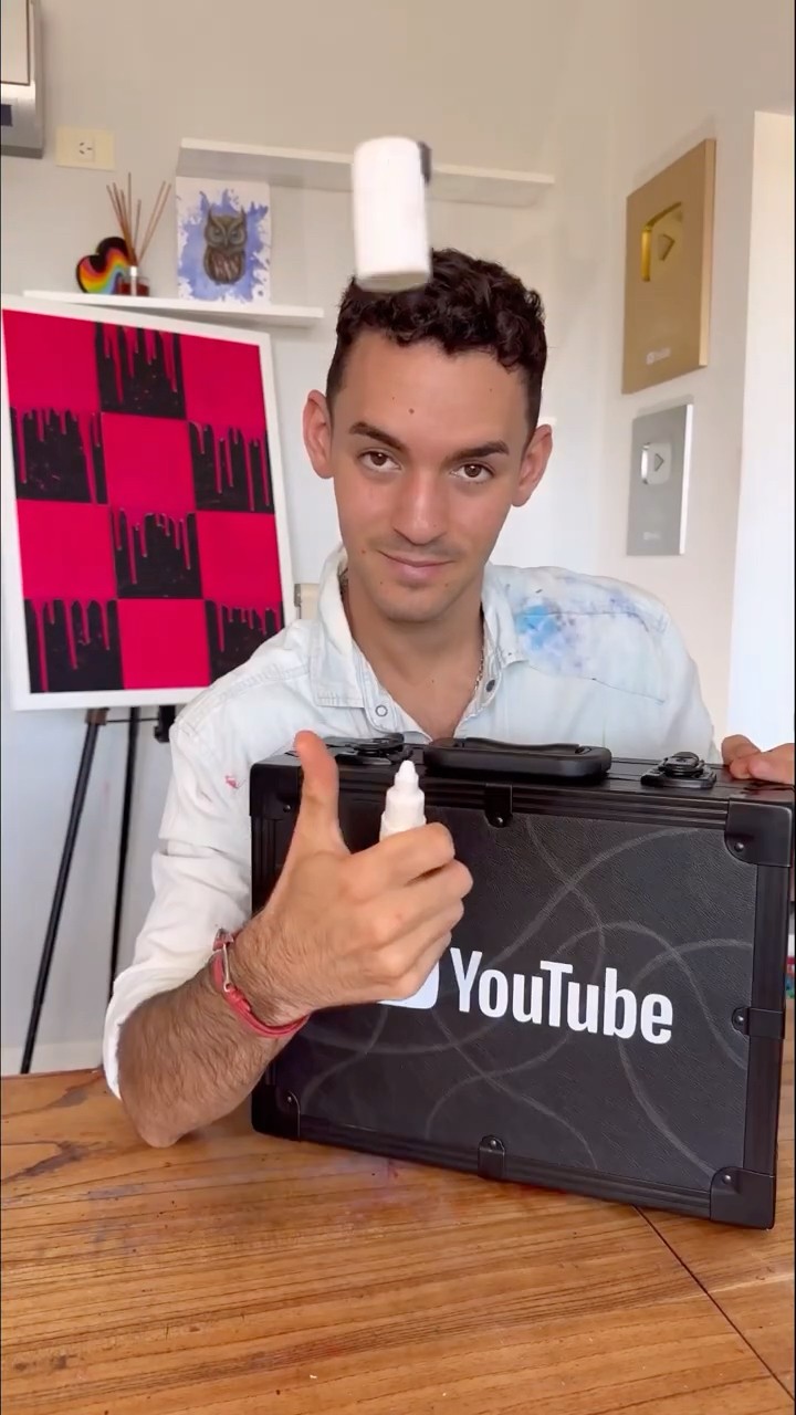 YouTube Briefcase with Neon Lights! ? #artistomg #neon #shorts