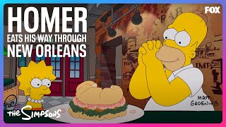 The Simpsons | Homer Eats His Way Through New Orleans