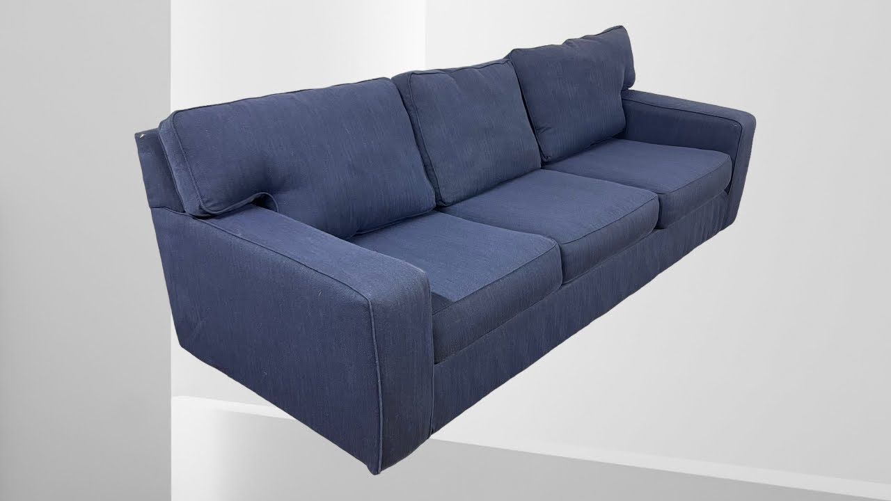 Blue Sofa Used Couches New Jersey Delivery YouTube