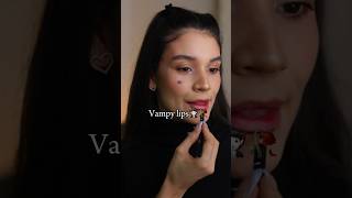 VAMPIRE LIPS TUTORIAL🧛🏻🥀 #makeuptutorial