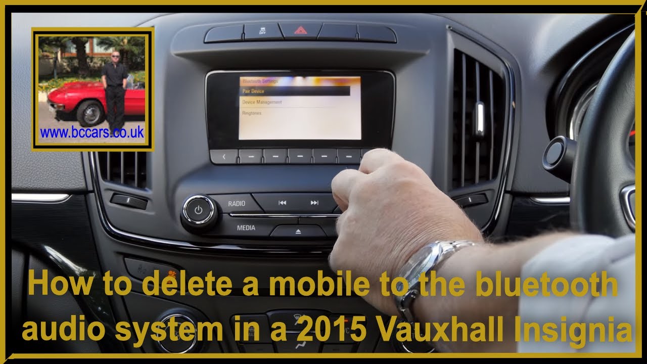 How to delete a mobile from the bluetooth audio system in a 2015
