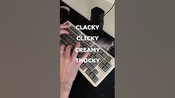 Clacky vs Clicky vs Creamy vs Thocky | Typing Sound Showdown [ASMR] #shorts