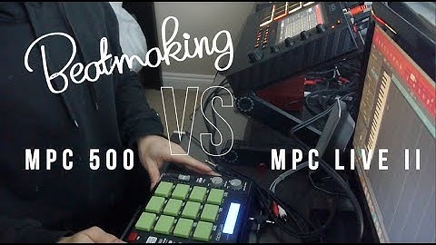 Beatmaking on the MPC 500 & MPC Live II