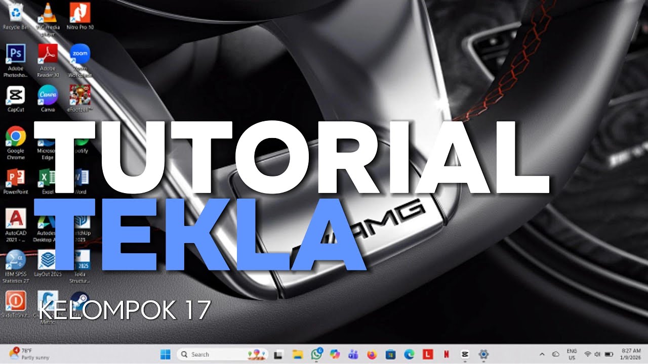 Pemodelan Gudang Baja dengan Tekla Structures